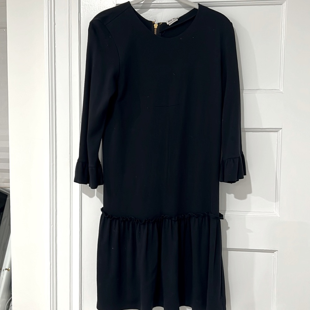 Miu miu navy cotton dress